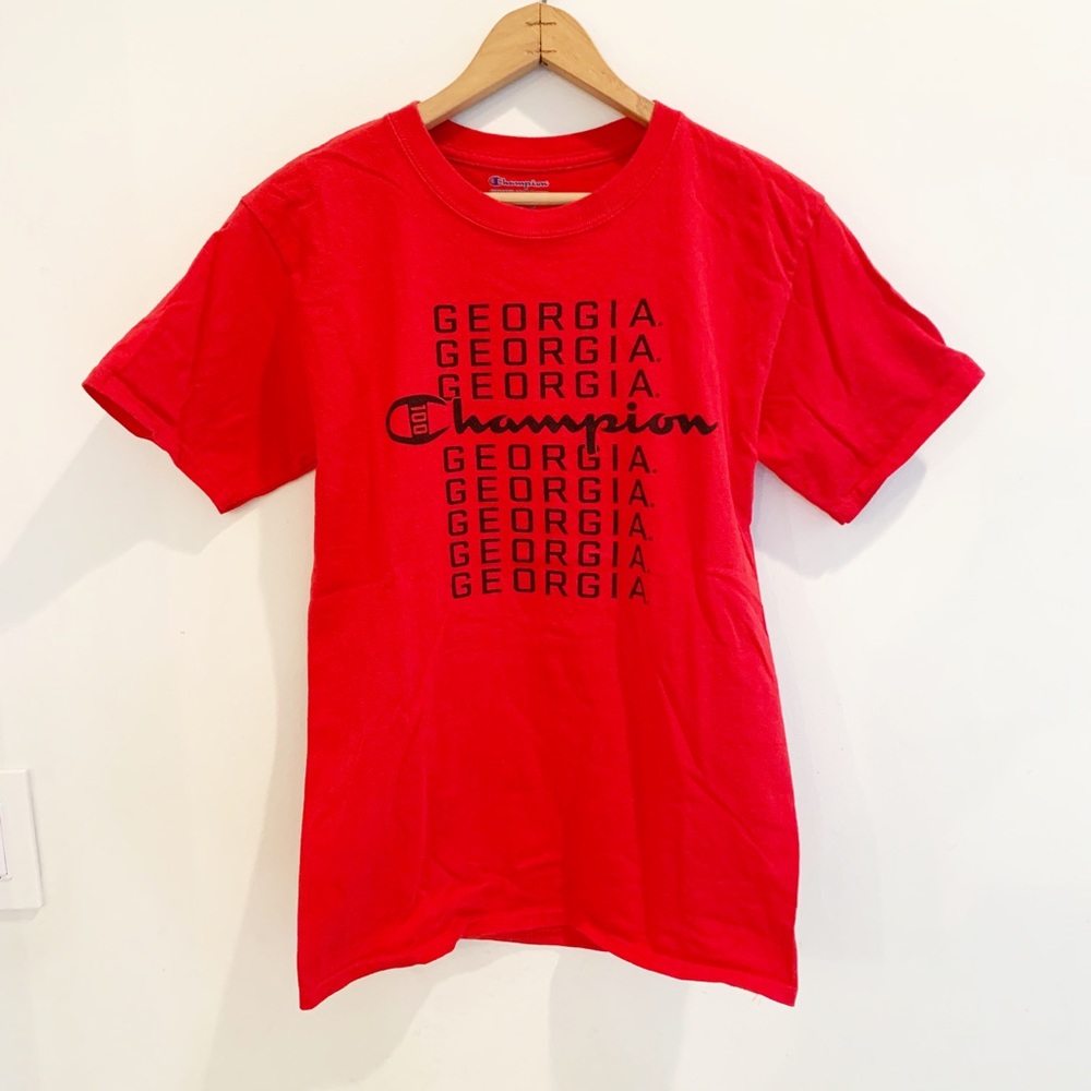 Champion university of Georgia red crew neck t-shirt small - Picture 5 of 5